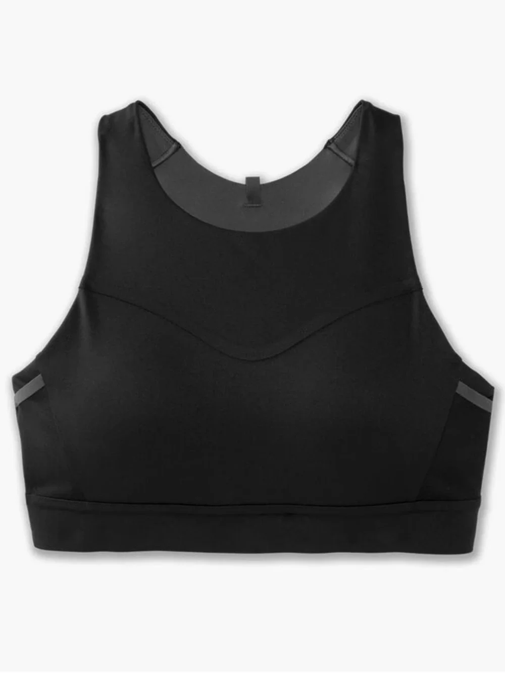Brooks 3 Pocket Black High-Impact Racerback Sports Bra- Activewear